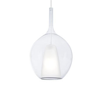 Pendul KALIQUE transparent Ideal Lux 359670, D28 cm, 1xE27