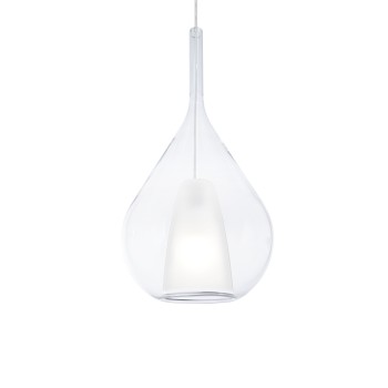 Pendul KALIQUE transparent Ideal Lux 359793, D28 cm, 1xE27