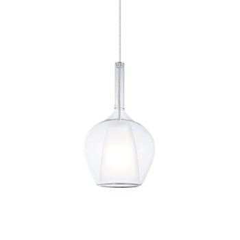 Pendul KALIQUE transparent Ideal Lux 359939, D18 cm, 1xE27