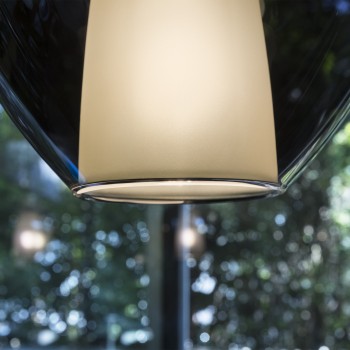 Pendul KALIQUE fumuriu Ideal Lux 359984, D18 cm, 1xE27