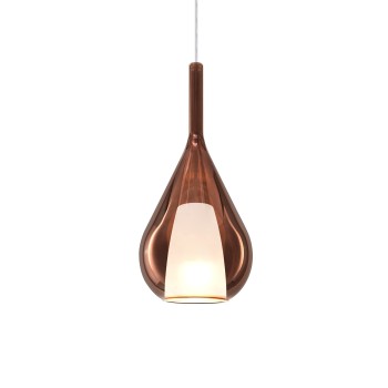Pendul KALIQUE cupru Ideal Lux 360065, D18 cm, 1xE27