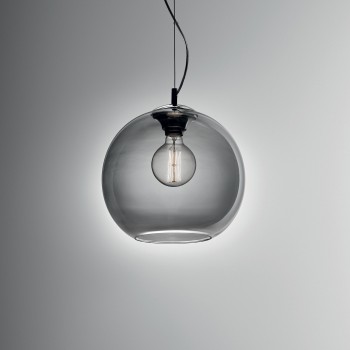 Pendul NEMO fumuriu Ideal Lux 094229, D40 cm, 1xE27