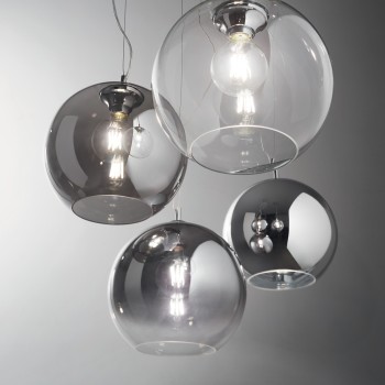 Pendul NEMO transparent Ideal Lux 052816, D40 cm, 1xE27
