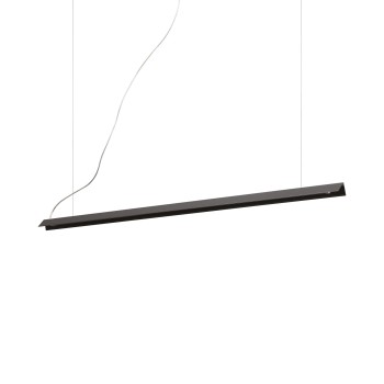 Lustra LED V-LINE negru Ideal Lux 275376, 110x3.4 cm, 20W