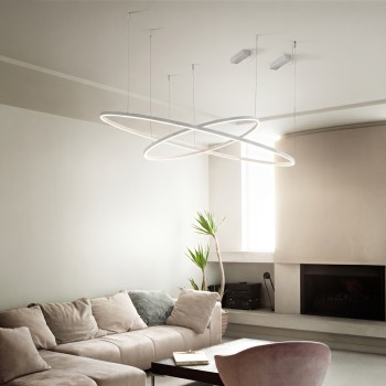 Lustra LED ORACLE SLIM alb Ideal Lux 304465, D150 cm, 77W