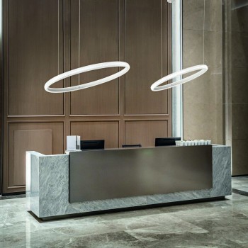Lustra LED MIRACLE alb Ideal Lux 325835, D80 cm, 45W