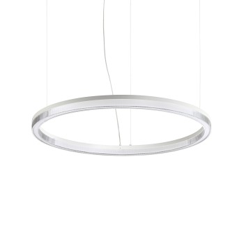 Lustra LED CROWN alb Ideal Lux 339146, D80 cm, 43W