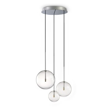 Lustra EQUINOXE crom Ideal Lux 339696, D42 cm, 3xG4