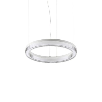 Lustra LED CROWN alb Ideal Lux 343402, D40 cm, 21W