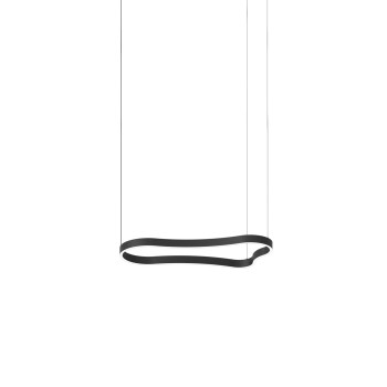 Lustra LED WAVES negru Ideal Lux 345215, 94.2x45.1 cm, 37W