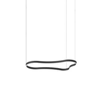 Lustra LED WAVES negru Ideal Lux 345246, 125.4x66.2 cm, 45W