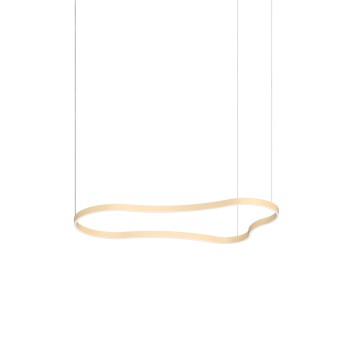 Lustra LED WAVES auriu Ideal Lux 345284, 155.6x87 cm, 54W