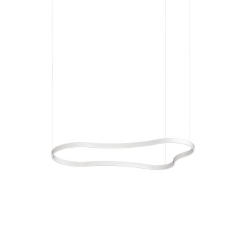 Lustra LED WAVES alb Ideal Lux 345291, 155.6x87 cm, 54W