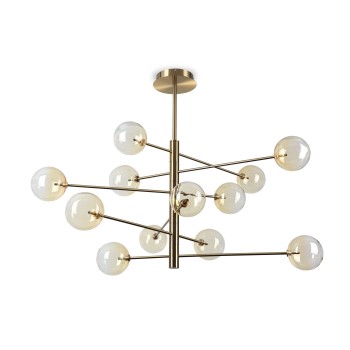 Lustra EQUINOXE fumuriu Ideal Lux 345383, D128.1 cm, 12xG4