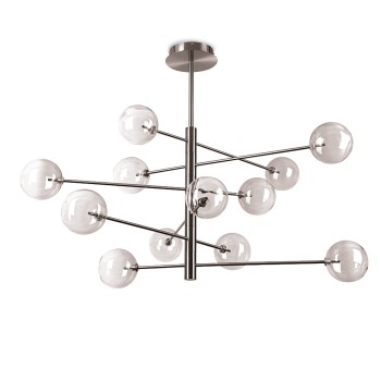 Lustra EQUINOXE fumuriu Ideal Lux 345390, D128.1 cm, 12xG4