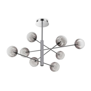 Lustra EQUINOXE fumuriu Ideal Lux 345437, D128 cm, 8xG4