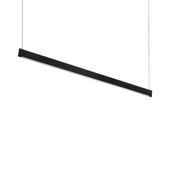 Lustra LED STEEL negru Ideal Lux 348391, 120x6 cm, 35W
