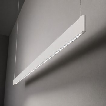 Lustra LED STEEL alb Ideal Lux 348407, 120x6 cm, 35W
