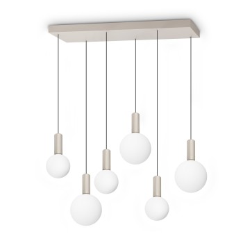 Lustra LED ODEON alb Ideal Lux 349220, 88x38 cm, 39W