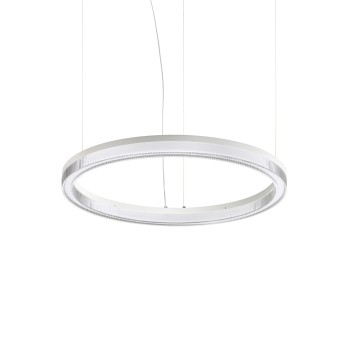 Lustra LED CROWN alb Ideal Lux 364988, D60 cm, 31W