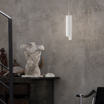 Lustra LED DORICA alb Ideal Lux 366470, D9.5 cm, 27W