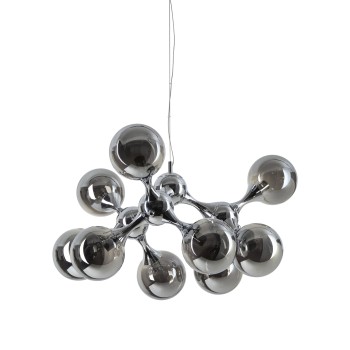 Lustra NODI crom Ideal Lux 370002, D80 cm, 9xE14