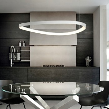 Lustra LED GEMINI alb Ideal Lux 372211, 105x99.5 cm, 78W