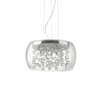 Lustra AUDI-80 transparent Ideal Lux 031743, D40 cm, 5xG9