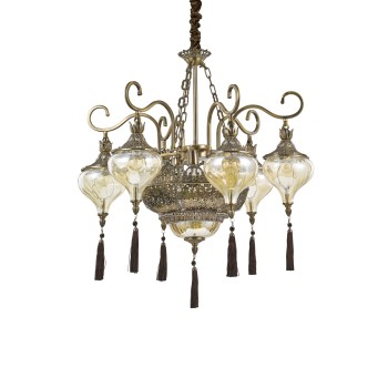 Candelabru HAREM Ideal Lux 116006, D75 cm, 9xE27