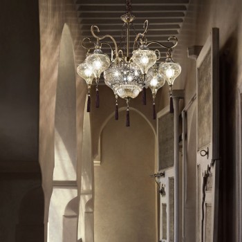Candelabru HAREM Ideal Lux 116006, D75 cm, 9xE27