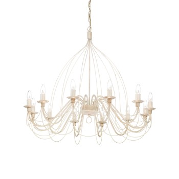Candelabru CORTE alb Ideal Lux 097664, D95 cm, 12xE14