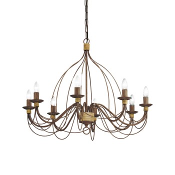 Candelabru CORTE Ideal Lux 057194, D80 cm, 8xE14