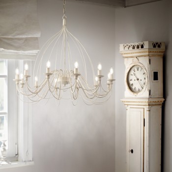 Candelabru CORTE alb Ideal Lux 097664, D95 cm, 12xE14