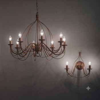 Candelabru CORTE Ideal Lux 057194, D80 cm, 8xE14
