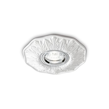 Spot incastrat POLKA alb Ideal Lux 115597, D14 cm, 1xGU10
