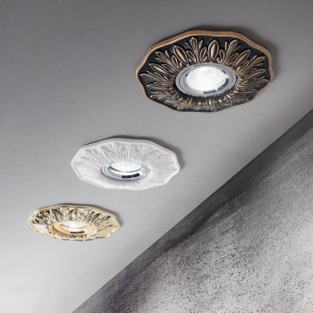 Spot incastrat POLKA alb Ideal Lux 115597, D14 cm, 1xGU10