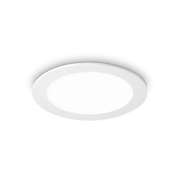 Spot incastrat LED GROOVE alb Ideal Lux 123974, D11.8 cm, 10.5W