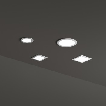 Spot incastrat LED GROOVE alb Ideal Lux 124018, D22.7 cm, 30W