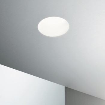Spot incastrat SAMBA alb Ideal Lux 139012, D12 cm, 1xGU10