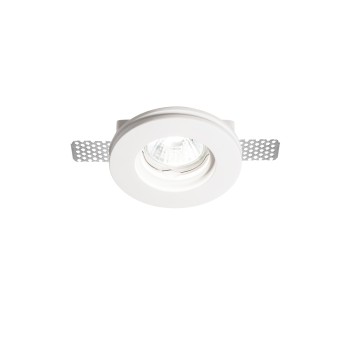 Spot incastrat SAMBA alb Ideal Lux 150307, D10 cm, 1xGU10