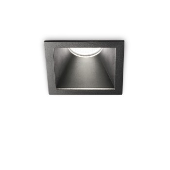 Spot incastrat LED GAME negru Ideal Lux 192383, 8.4x8.4 cm, 11W