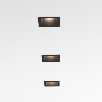 Spot incastrat LED GAME negru Ideal Lux 192383, 8.4x8.4 cm, 11W