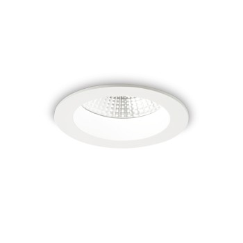 Spot incastrat LED BASIC alb Ideal Lux 193458, D10.3 cm, 10.5W