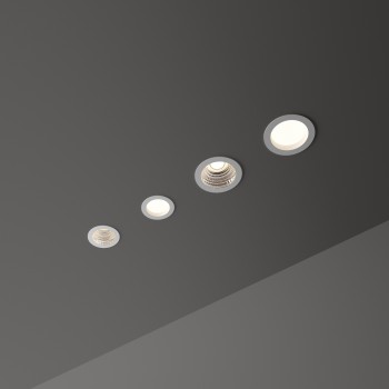 Spot incastrat LED BASIC alb Ideal Lux 193458, D10.3 cm, 10.5W