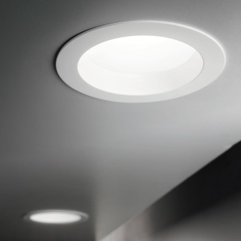 Spot incastrat LED BASIC alb Ideal Lux 193519, D10.3 cm, 10W