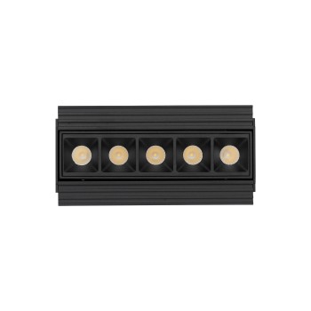 Spot incastrat LED LIKA negru Ideal Lux 206226, 14.1x7.1 cm, 12.5W