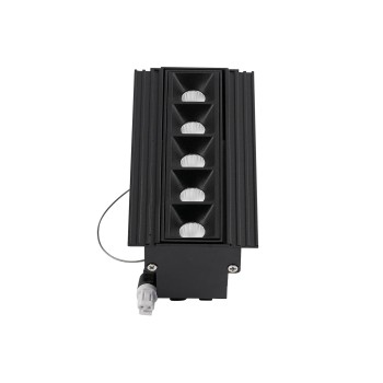 Spot incastrat LED LIKA negru Ideal Lux 206226, 14.1x7.1 cm, 12.5W