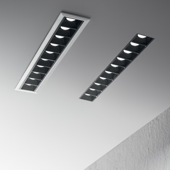 Spot incastrat LED LIKA negru Ideal Lux 206240, 27.4x7.1 cm, 20W
