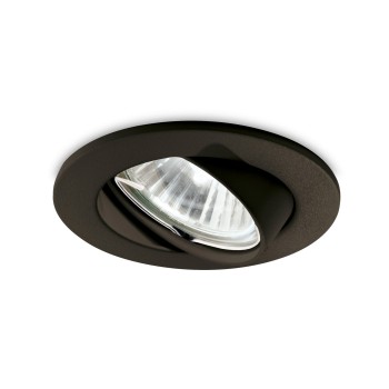 Spot incastrat SWING negru Ideal Lux 243825, D8.2 cm, 1xGU10