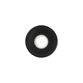 Spot incastrat LED VIRUS negru Ideal Lux 244846, D4 cm, 3W
